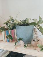 Repurposed Denim Plant Basket